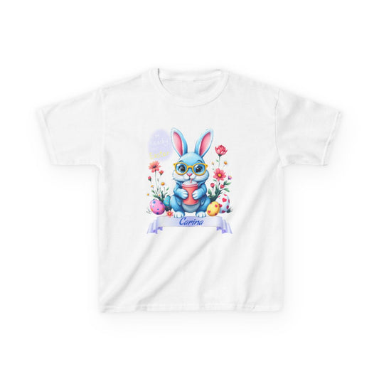 Custom Tee, Easter Shirt, Pascua Camisa, Personalized, Easter  Bunny Kids Heavy Cotton™ Tee