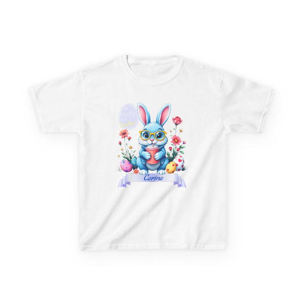 Custom Tee, Easter Shirt, Pascua Camisa, Personalized, Easter  Bunny Kids Heavy Cotton™ Tee