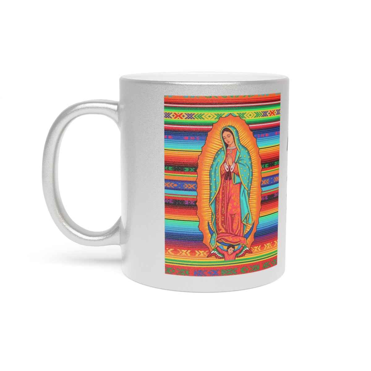 Personalized Ceramic Coffee Mug, Virgin of Guadalupe Mug, Colorful Religious Gift, Dishwasher & Microwave Safe, Customizable Design