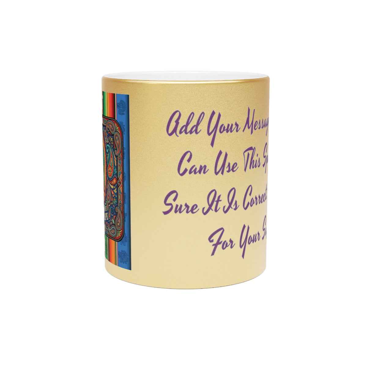 Colorful Virgen de Guadalupe Mug, Vibrant Printed Coffee Cup, Personalized Ceramic Gift, Religious Art, BPA-Free, Ideal Christmas Present