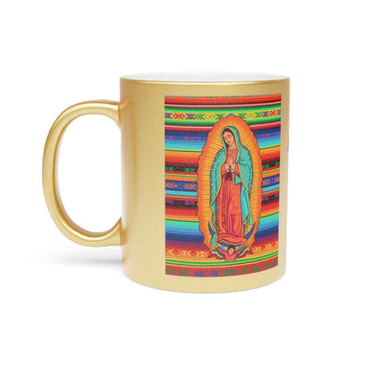 Personalized Ceramic Coffee Mug, Virgin of Guadalupe Mug, Colorful Religious Gift, Dishwasher & Microwave Safe, Customizable Design