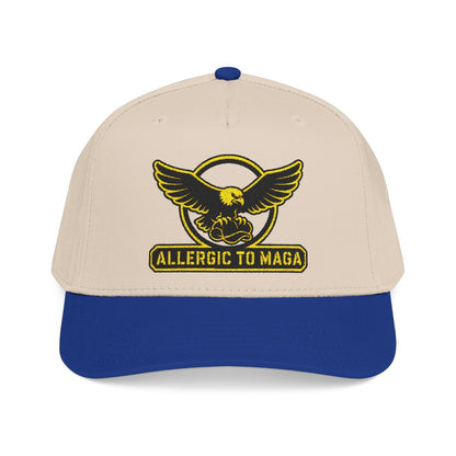 Allergic To Maga Embroidery Funny Hat Top Quality| Anti Trumpt Hat