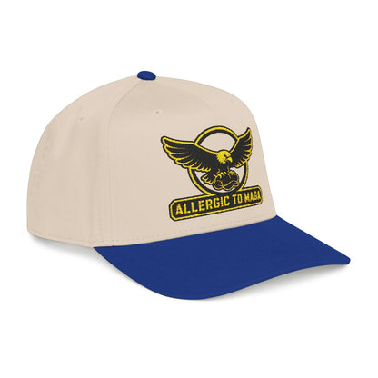 Allergic To Maga Embroidery Funny Hat Top Quality| Anti Trumpt Hat