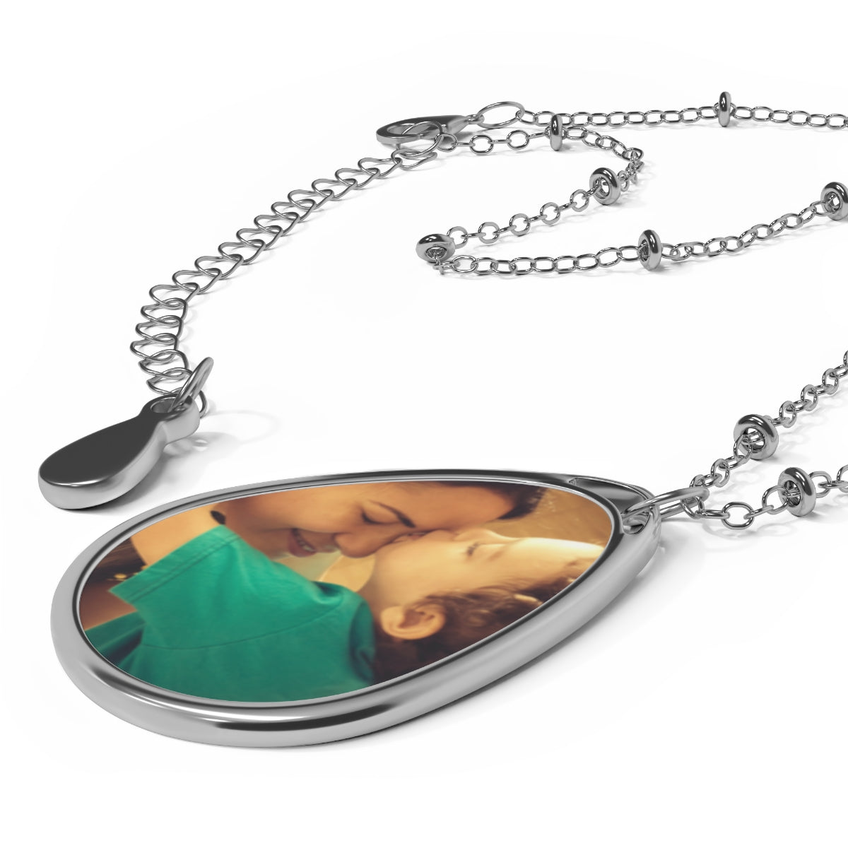 Oval Necklace Custom Personalized Image Picture Necklance, Gift For Mom or Gift For Your Love one