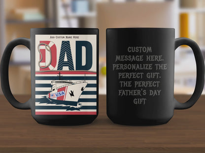 Dad Mugs for Father's Day Gifts Perfect for Boat Lovers Mugs