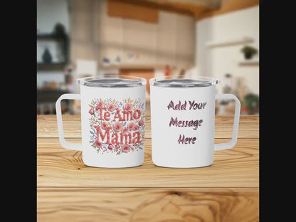 Mom Mug - Customizable Te Amo Mama Coffee Gift for Best Mother