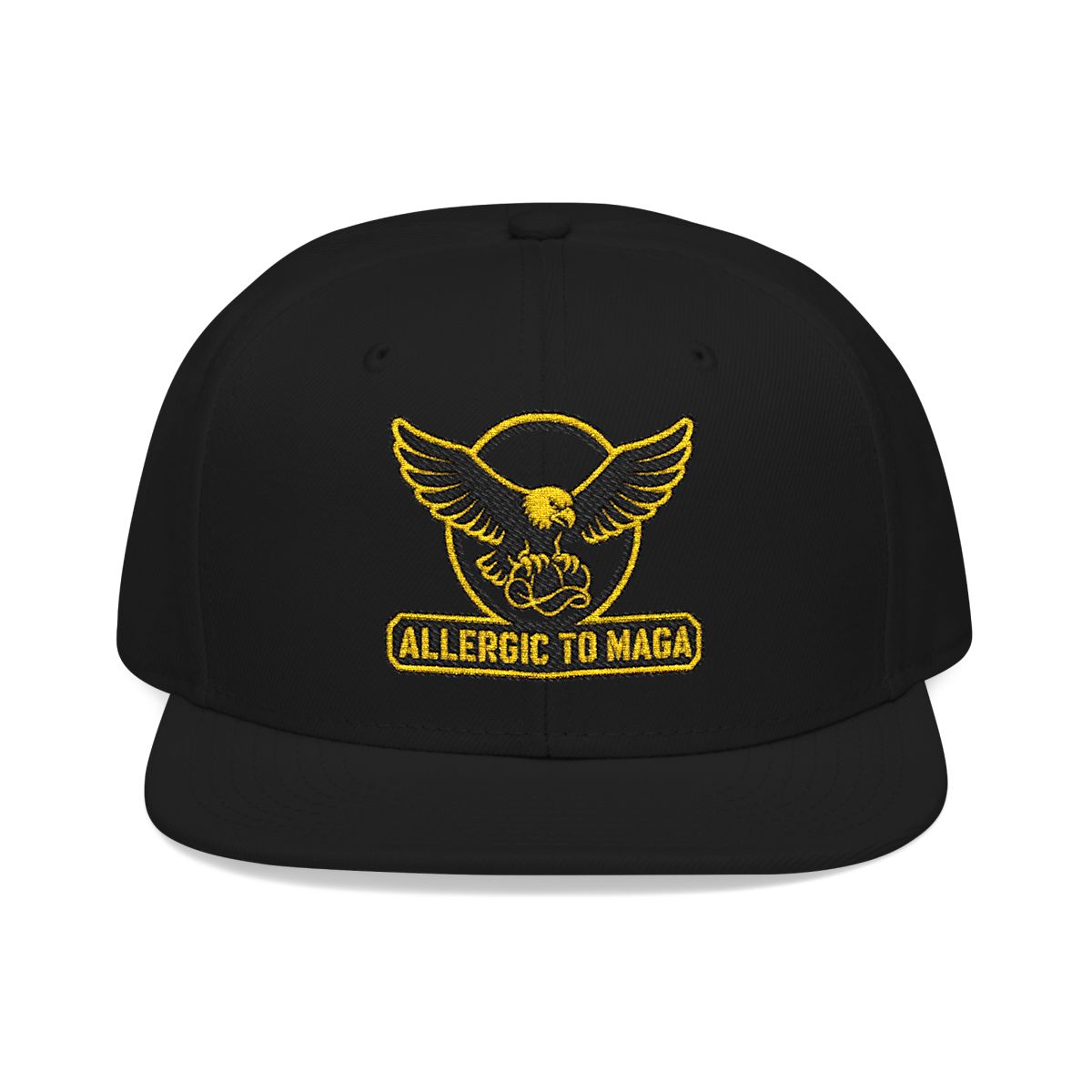 Allergic To Maga Embroidery Funny Hat Top Quality| Anti Trumpt Hat