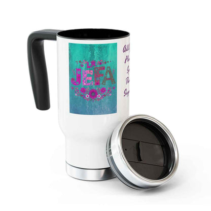 La Jefa Mug, Custom Ceramic Coffee Mug, Boss Lady Gift, Personalized Gift, Floral Design, 11oz 15oz Options, Lead-Free, Microwave Safe