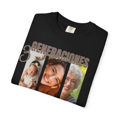 Custom Shirt Abuela, Comfort Colors Personlized Mom Shirt, Grandma, Dad, Sister, Brother, In Law Tee, Unisex Garment-Dyed T-shirt
