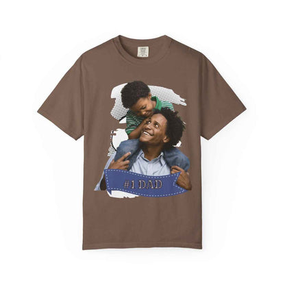 Custom Dad Gift Comfort Colors Personlize Tee for Father, over 80 designs, Por Art, 1980s
