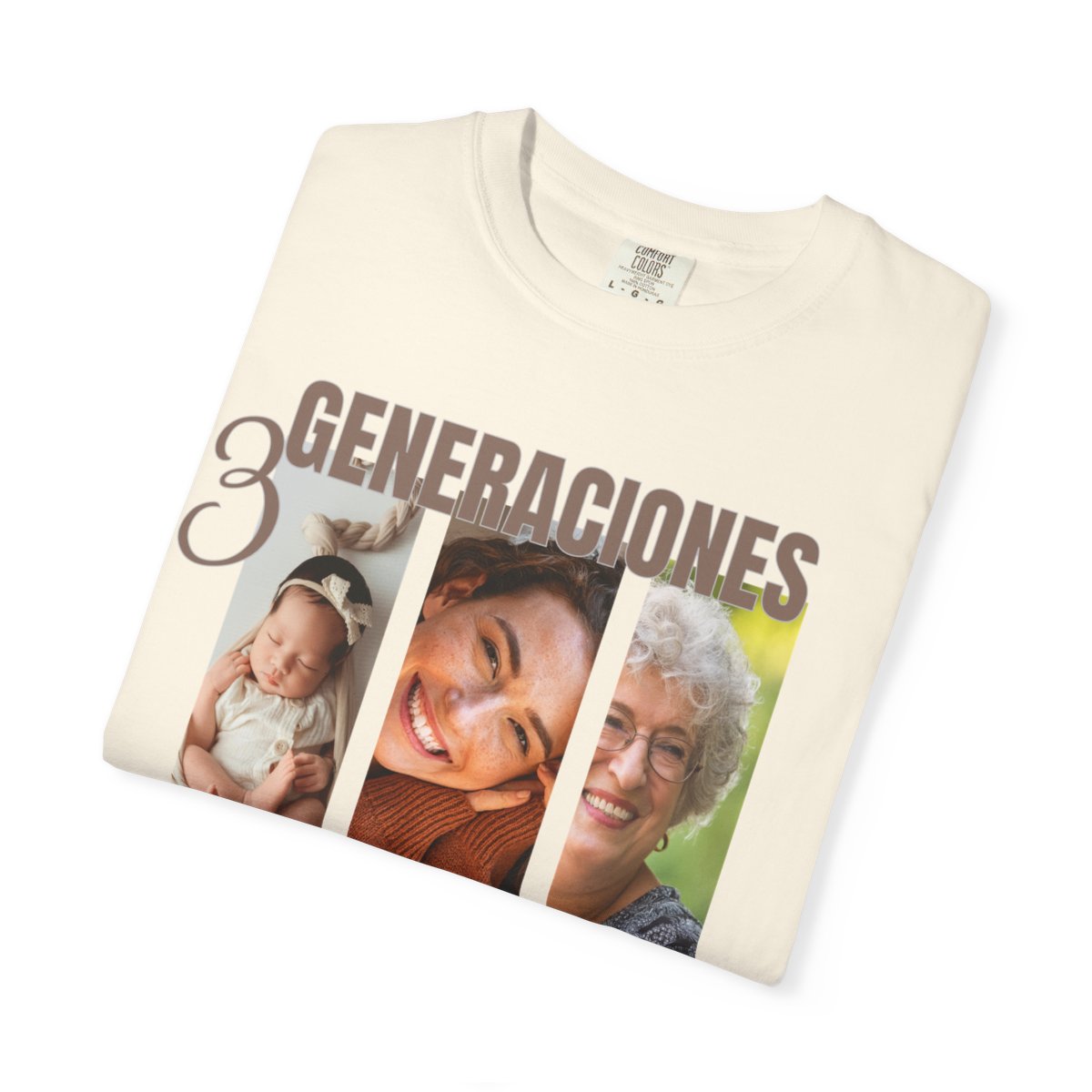 Custom Shirt Abuela, Comfort Colors Personlized Mom Shirt, Grandma, Dad, Sister, Brother, In Law Tee, Unisex Garment-Dyed T-shirt