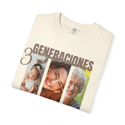 Custom Shirt Abuela, Comfort Colors Personlized Mom Shirt, Grandma, Dad, Sister, Brother, In Law Tee, Unisex Garment-Dyed T-shirt