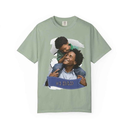Custom Dad Gift Comfort Colors Personlize Tee for Father, over 80 designs, Por Art, 1980s