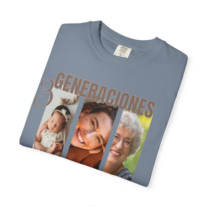 Custom Shirt Abuela, Comfort Colors Personlized Mom Shirt, Grandma, Dad, Sister, Brother, In Law Tee, Unisex Garment-Dyed T-shirt