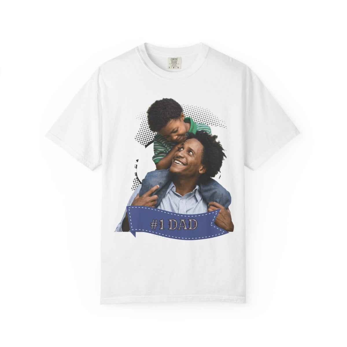 Custom Dad Gift Comfort Colors Personlize Tee for Father, over 80 designs, Por Art, 1980s