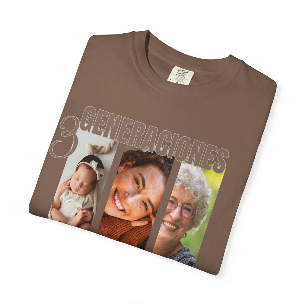 Custom Shirt Abuela, Comfort Colors Personlized Mom Shirt, Grandma, Dad, Sister, Brother, In Law Tee, Unisex Garment-Dyed T-shirt