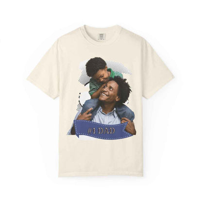 Custom Dad Gift Comfort Colors Personlize Tee for Father, over 80 designs, Por Art, 1980s