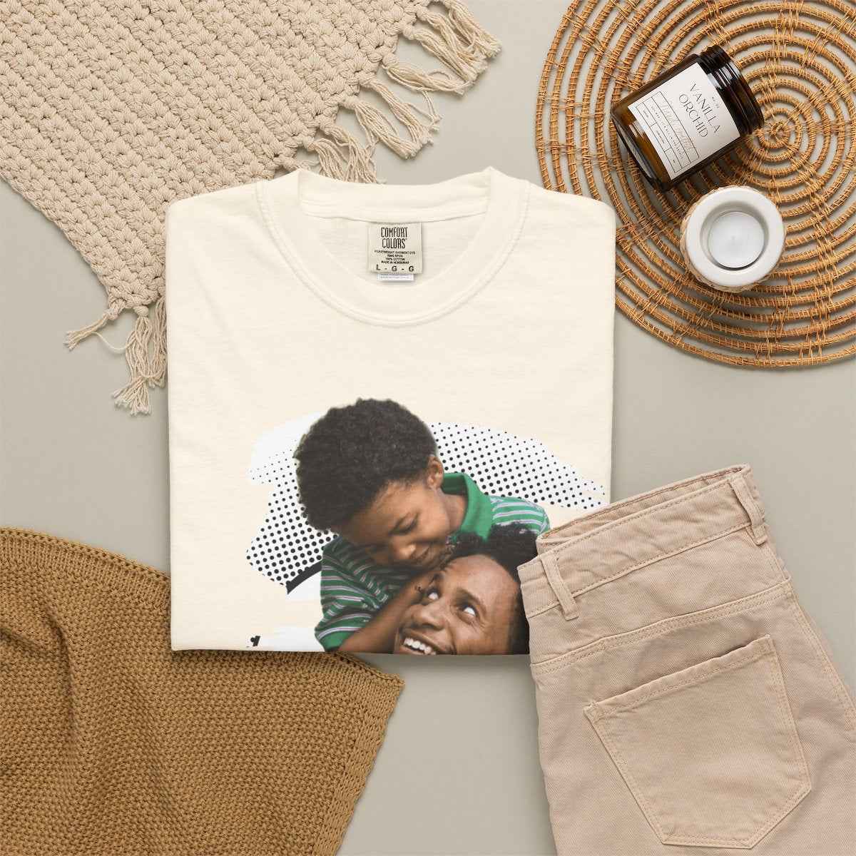 Custom Dad Gift Comfort Colors Personlize Tee for Father, over 80 designs, Por Art, 1980s
