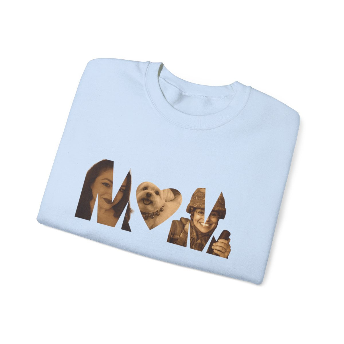 Custom Gift For Her, for Him | Personalized MoM Photo Sweater - Unisex Crewneck