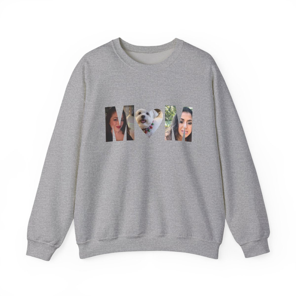 Custom Personalized MOM Photo Sweater - Unisex Crewneck