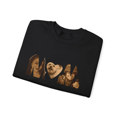 Custom Gift For Her, for Him | Personalized MoM Photo Sweater - Unisex Crewneck