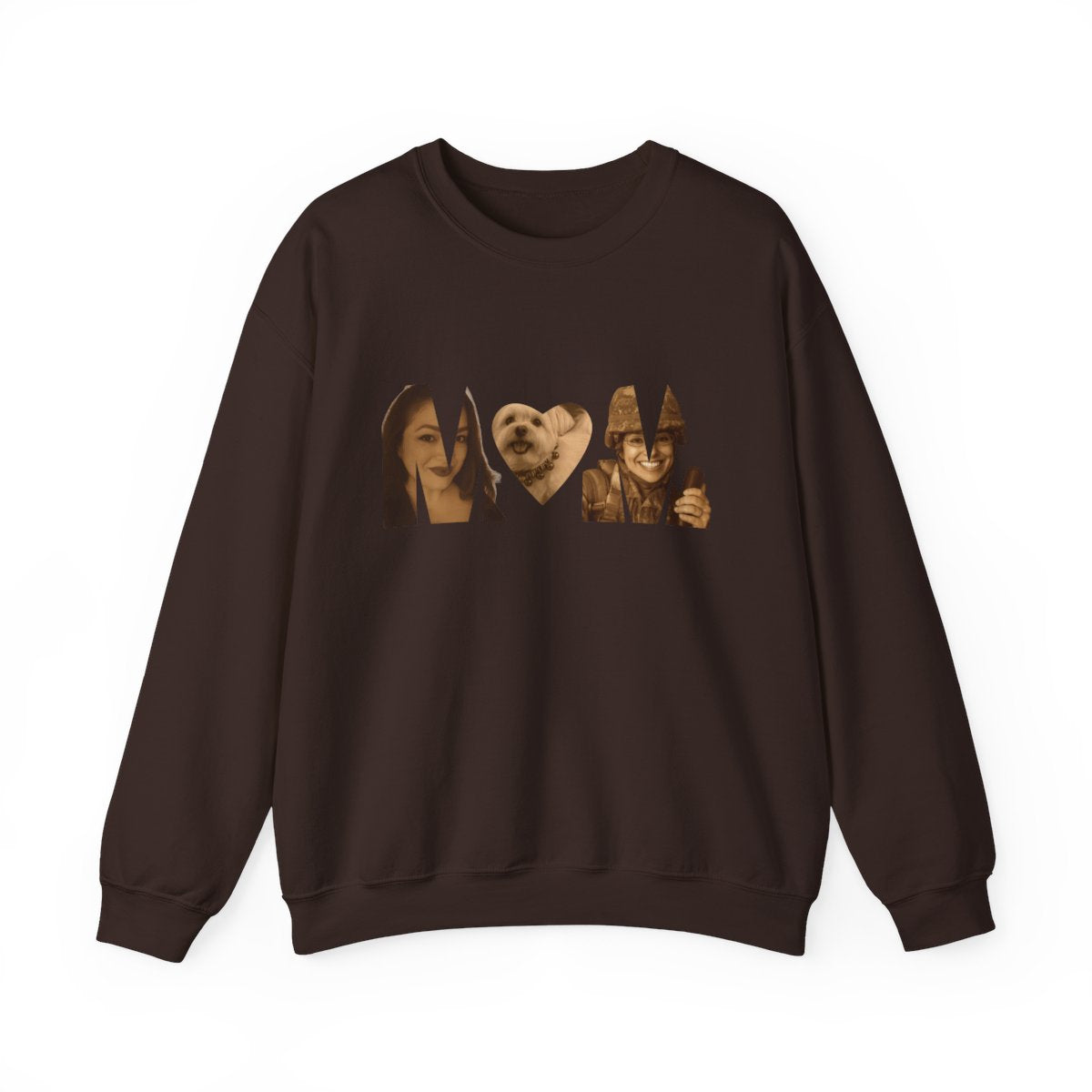 Custom Gift For Her or Him | Personalized MoM Photo Sweater - Unisex Crewneck