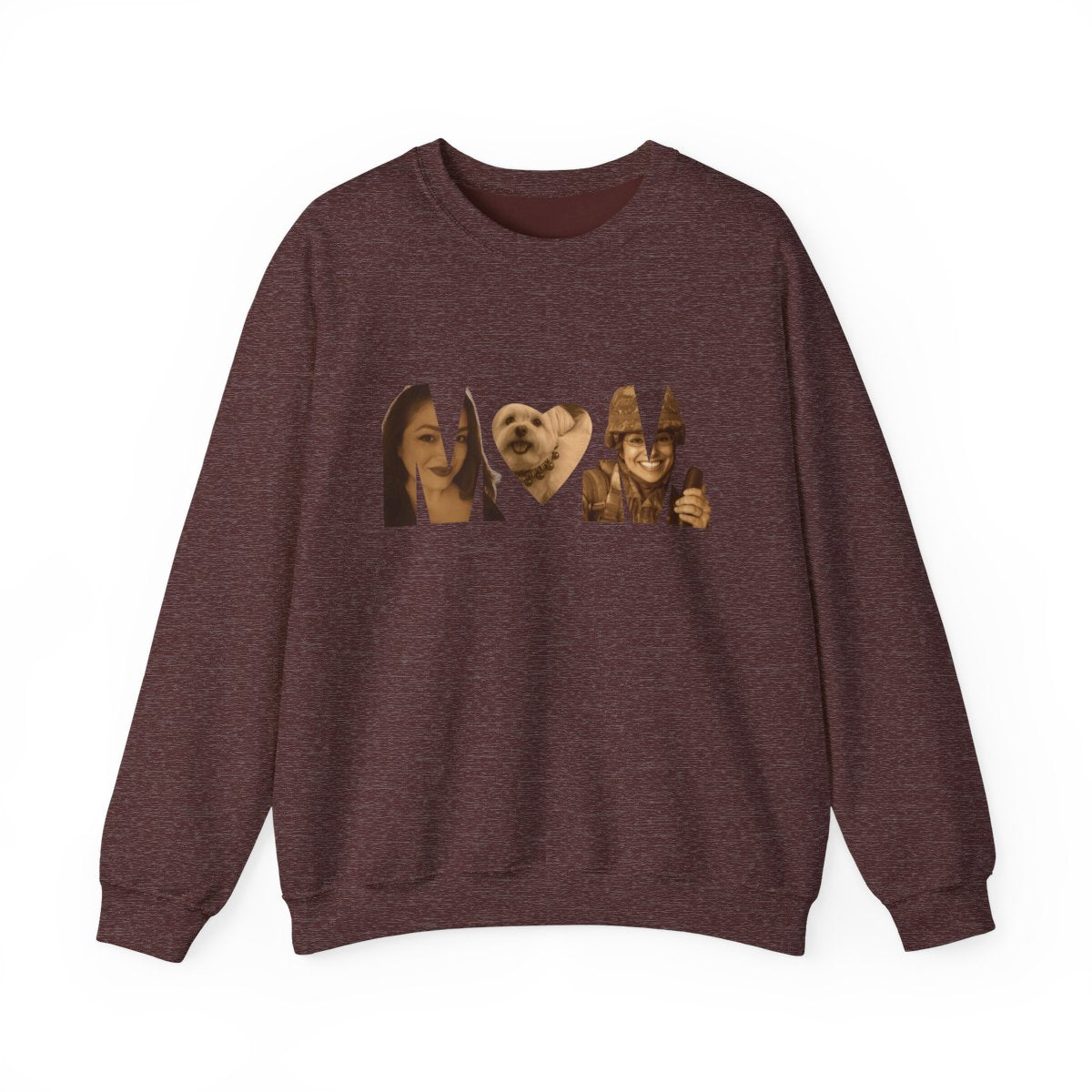 Custom Gift For Her, for Him | Personalized MoM Photo Sweater - Unisex Crewneck