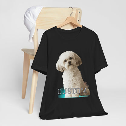 Photo Custom Water Color Gift Personlized Photo Family Shirt, Pet Tee, Soft Shirt For Mother's Day | Graduation Image Tee Upload Photo