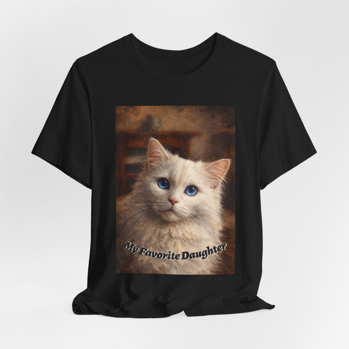 Pet Custom Tee, Family Personalized Oil Painting Brush Textures Style Gift For Him or Gift For Her
