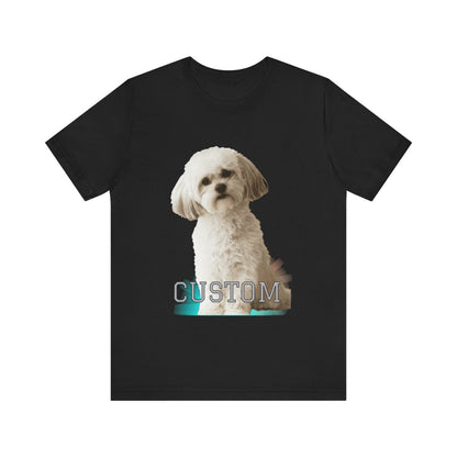 Photo Custom Water Color Gift Personlized Photo Family Shirt, Pet Tee, Soft Shirt For Mother's Day | Graduation Image Tee Upload Photo
