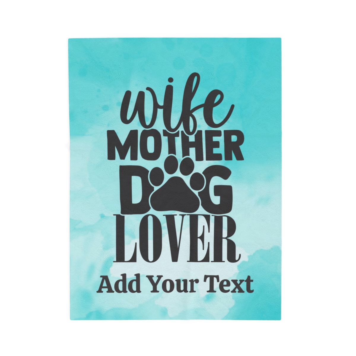 Custom Mom Dog Velveteen Plush Blanket, Personalized Mother's Gift Cover, Cobija Para Mama