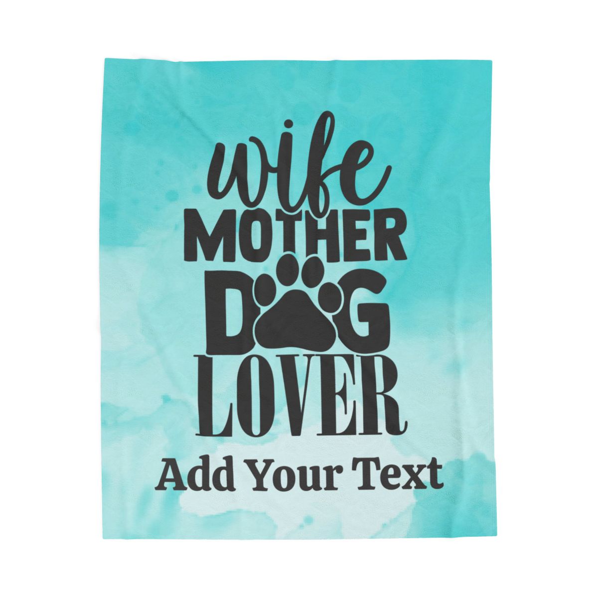 Custom Mom Dog Velveteen Plush Blanket, Personalized Mother's Gift Cover, Cobija Para Mama