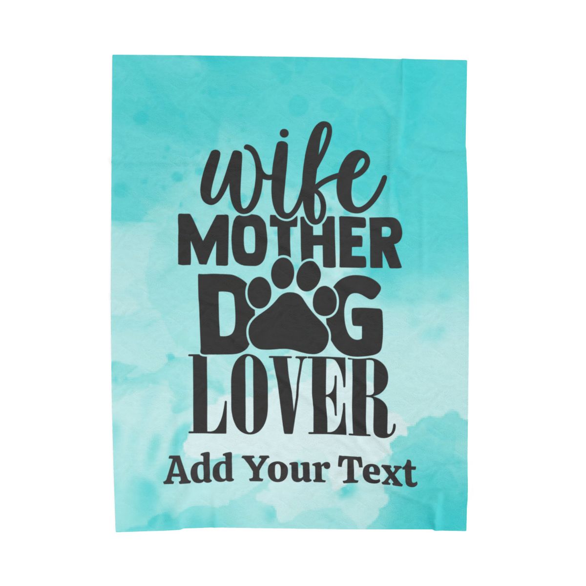 Custom Mom Dog Velveteen Plush Blanket, Personalized Mother's Gift Cover, Cobija Para Mama