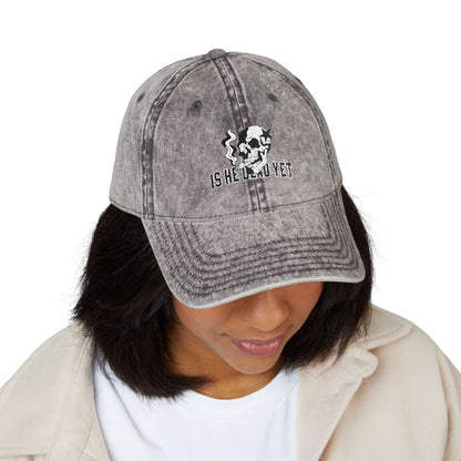 Is He Dead Yet FDT Subtle Embroidery Hat Resist & Protest Funny Hat