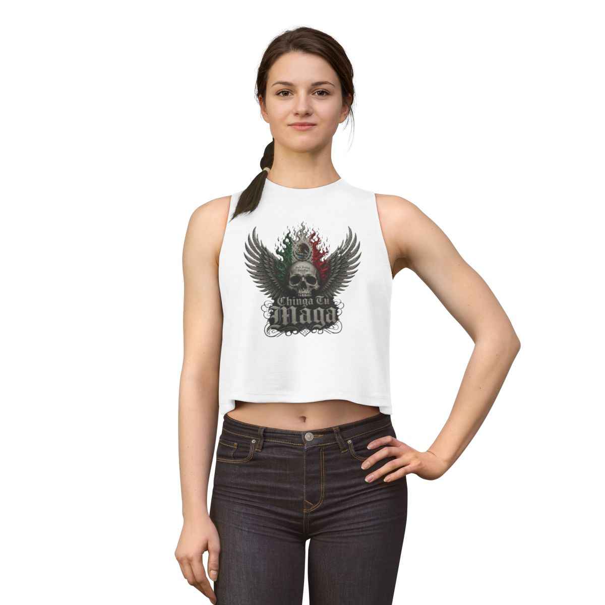 Chinga Tu Maga Crop Top