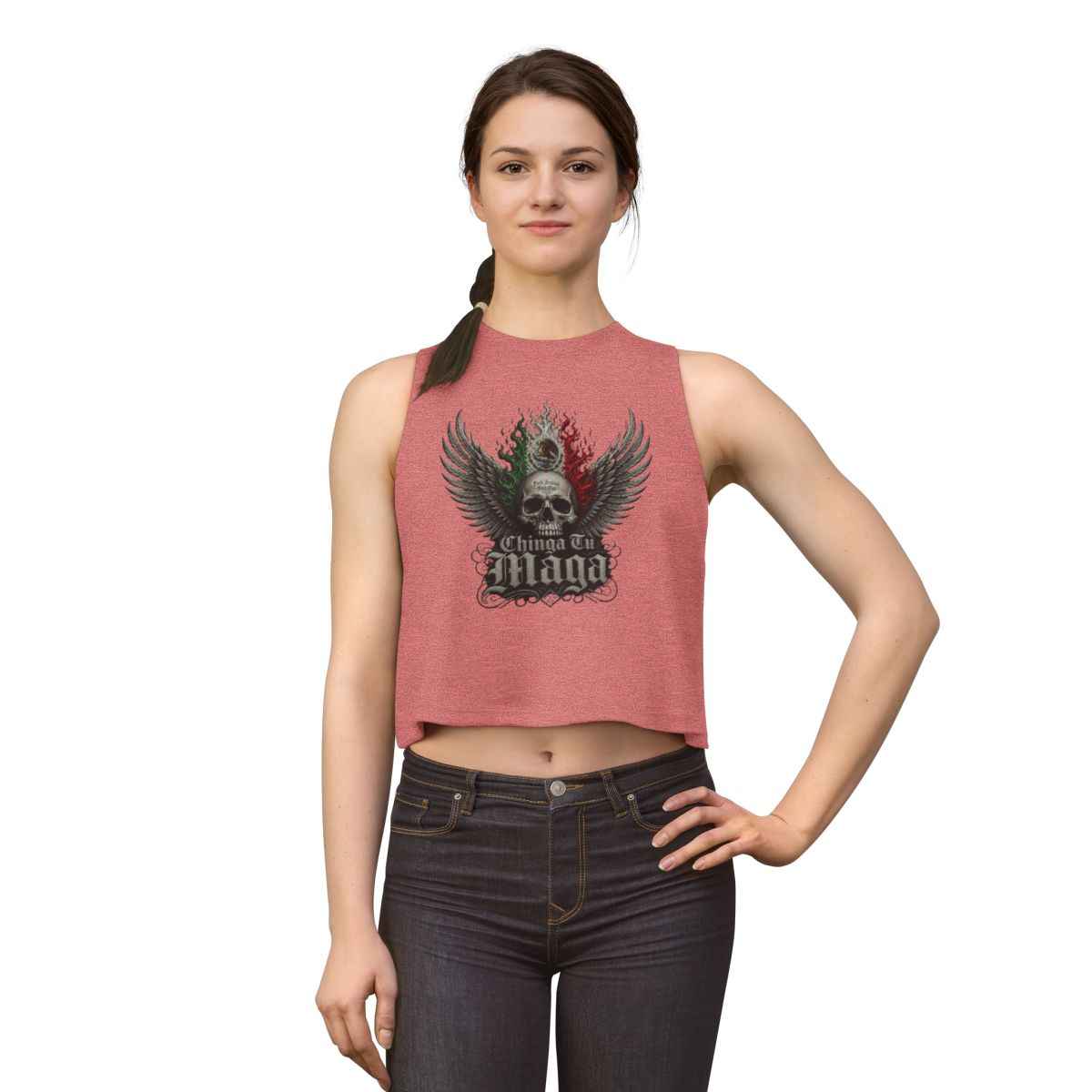 Chinga Tu Maga Crop Top