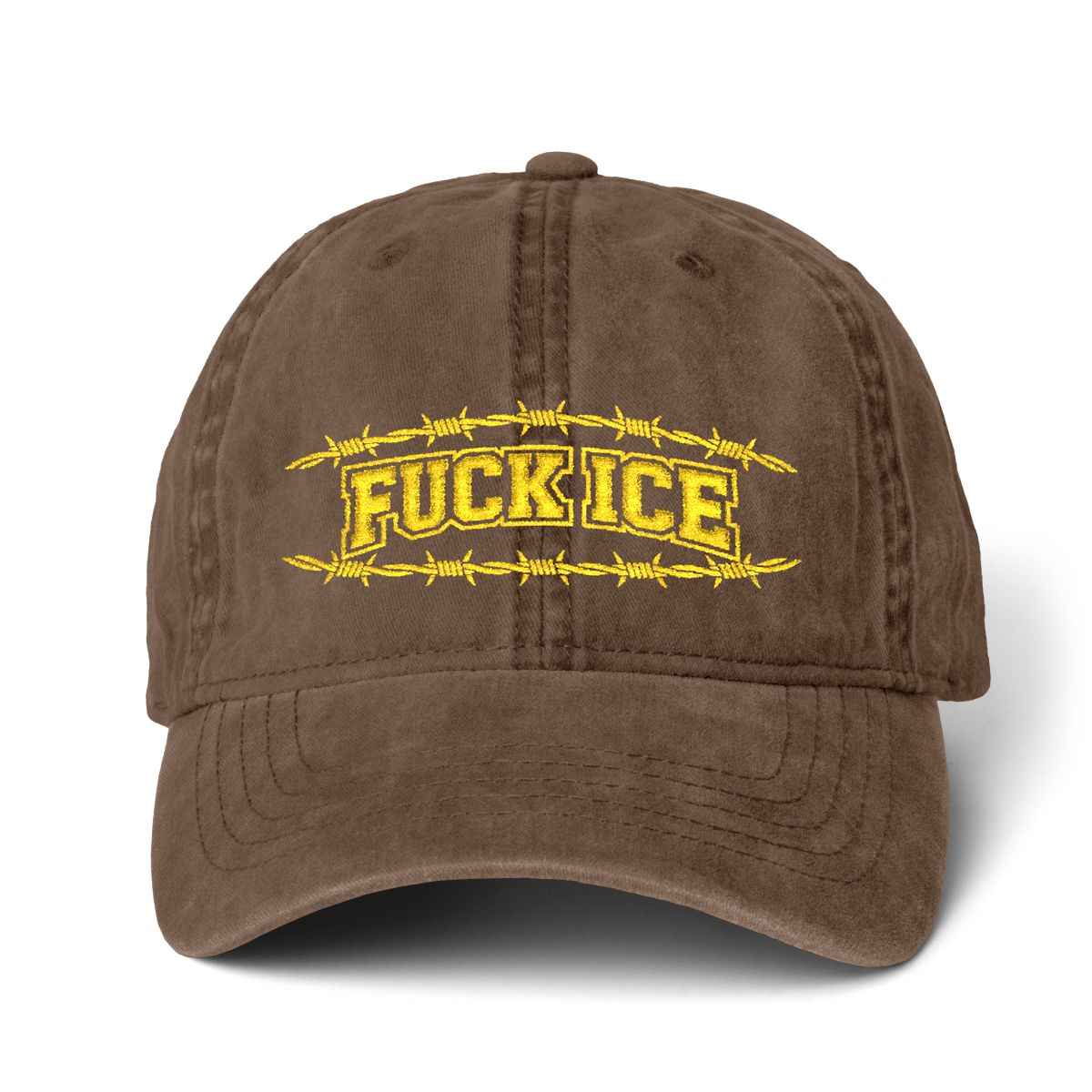 Political Hat Embroidery Cap Pigment-Dyed Cap with Fashion Undervisor (Embroidery)