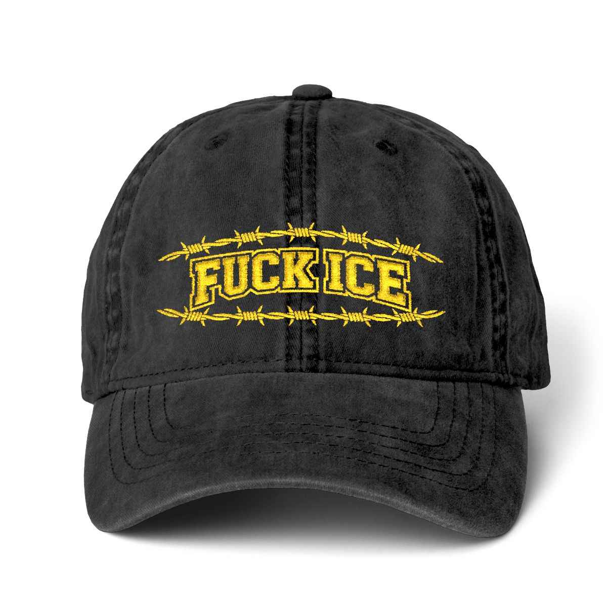 Political Hat Embroidery Cap Pigment-Dyed Cap with Fashion Undervisor (Embroidery)