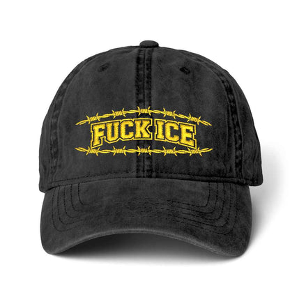 Political Hat Embroidery Cap Pigment-Dyed Cap with Fashion Undervisor (Embroidery)