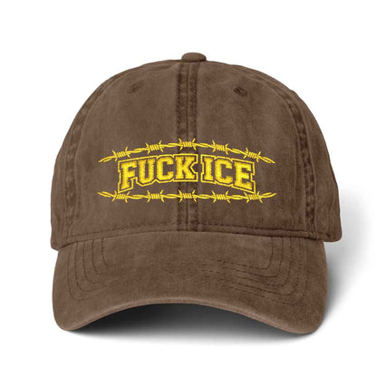 Political Hat Embroidery Cap Pigment-Dyed Cap with Fashion Undervisor (Embroidery)