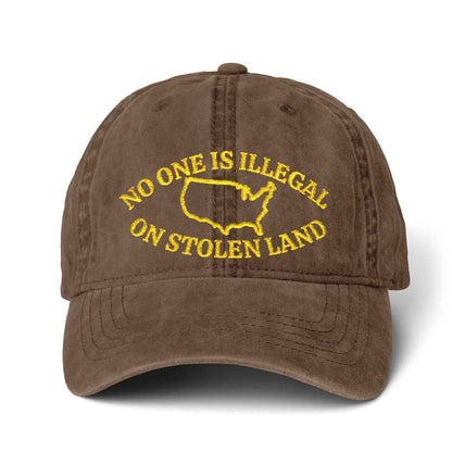 Political Hat Embroidery Cap Pigment-Dyed Cap with Fashion Undervisor (Embroidery)