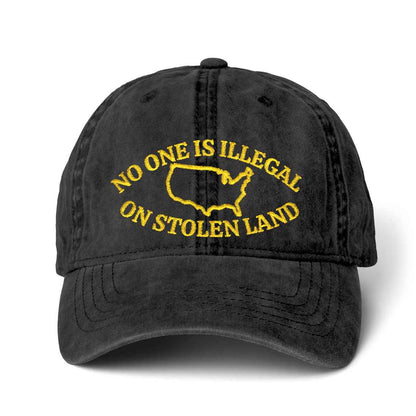 Political Hat Embroidery Cap Pigment-Dyed Cap with Fashion Undervisor (Embroidery)